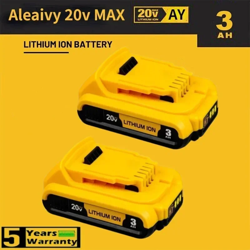 

20V 3000mAh DCB203 Lithium Battery Replacement for Dewalt Max DCB200 DCB205 DCB206 DCB184 DCB201 18 Volt Power Tools