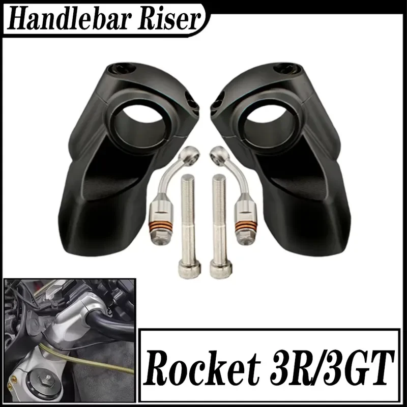 For Ro cket 3R Rocket 3GT 2019-2024 Motorcycle Handlebar Riser Mount Clamp Lift 22MM Move Back 32MM