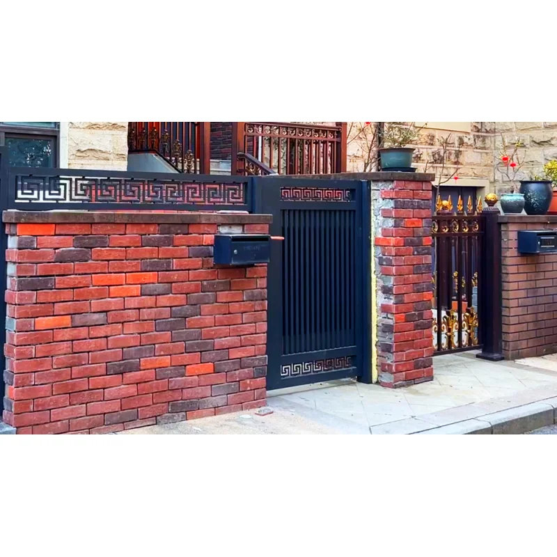 custom.Safe and Easy-to-Maintain New Garden Entry Aluminum Remote Controlled Quick Install Fence