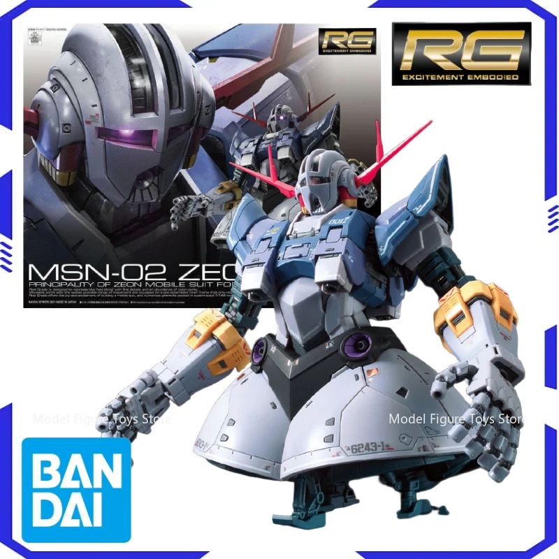 

Bandai Original 1/144 RG-MSN-02 Zeong Model Kit Anime Warrior Component Model Anime Action Character Doll Toy Gift Boy's Gift