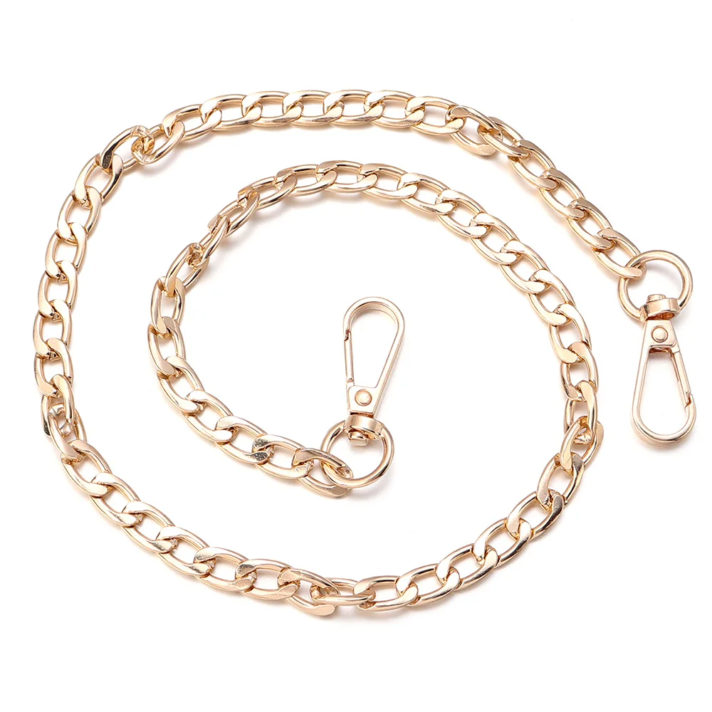 2 Catene Per Borsa In Metallo Lucido - Tracolla Piatta 120 Cm Regolabile, Oro E Argento, Per Borse Fai-da-te E Accessori