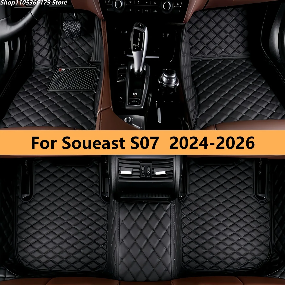 

Floor Mats 100% Fit For Soueast S07 2024 2025 2026 Car Leather Carpet Pads Auto Full Set Foot Mat Rugs