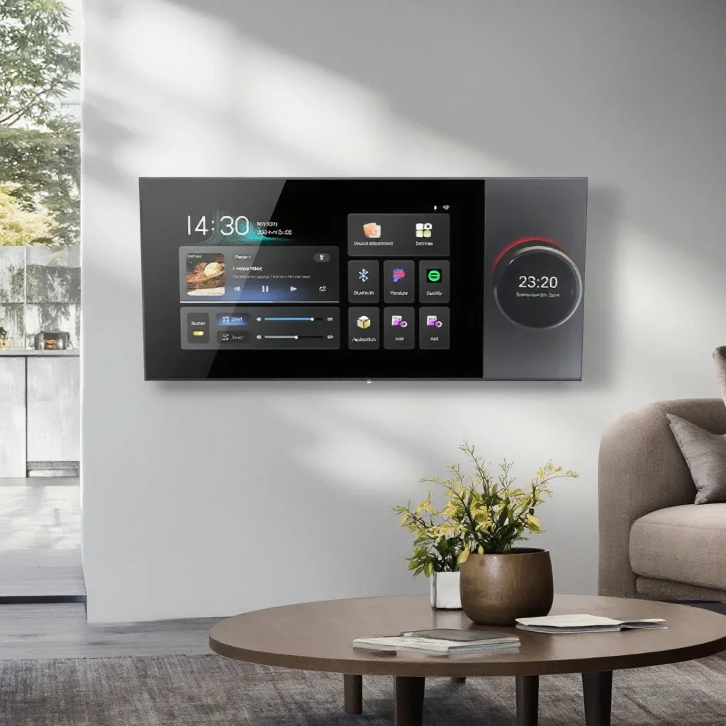 

Amplifier Music Host Android 11 With Knob Adjust The Sound 7 Inch Background Music Host In Wall Amplifier Home Theater System