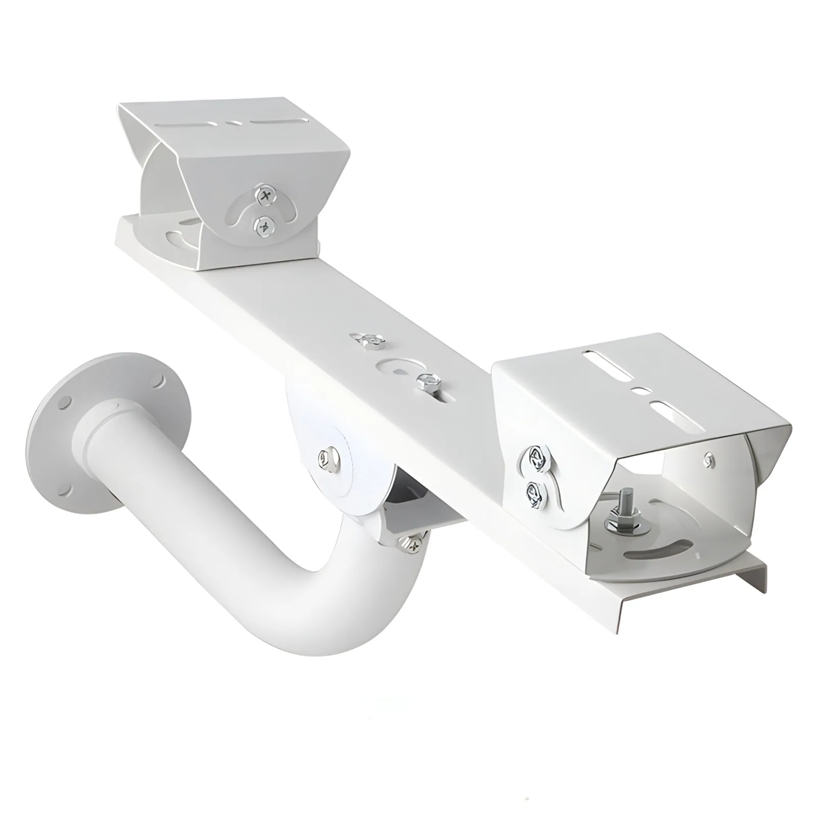 Soporte de montaje de cámara Dual de seguridad CCTV con barra transversal uno a dos tipo L, soporte Universal para montaje en pared