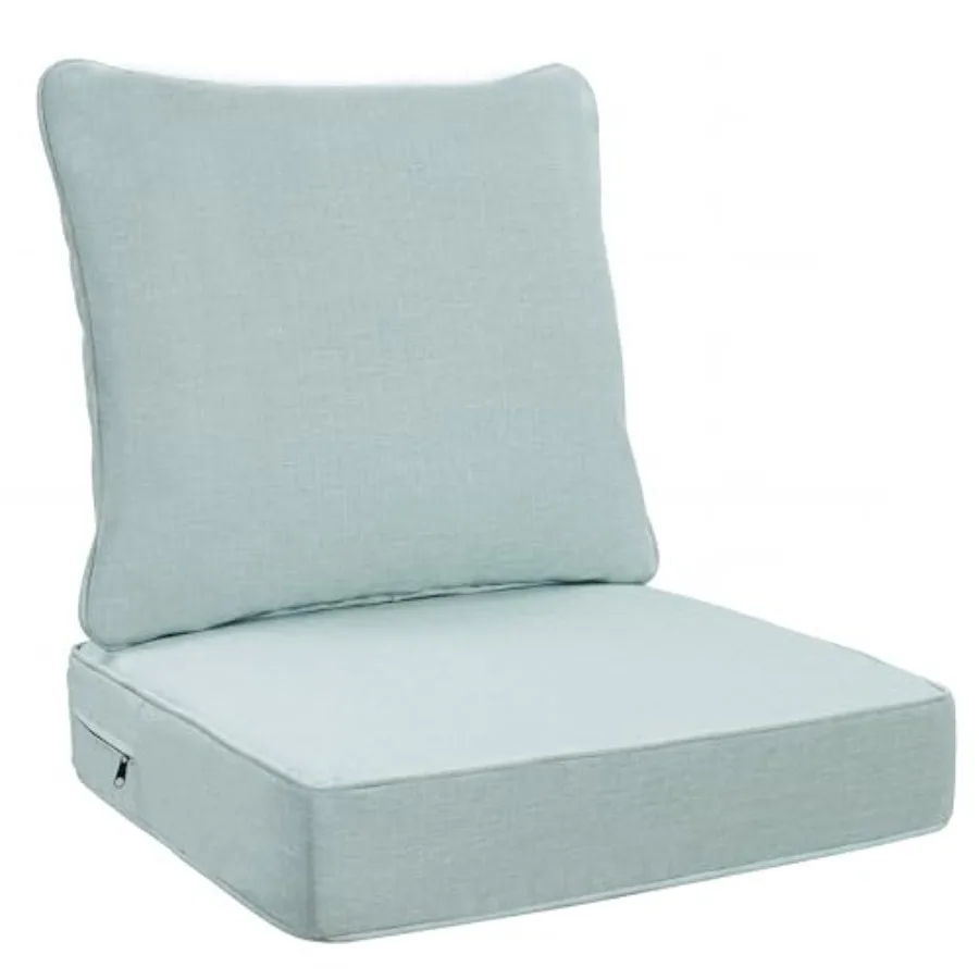 

Waterproof Outdoor Seat Cushion 24"x 24" 30D High Density Foam Patio Chair Cushions with Non-Slip Backing Patio Cushions for Pa