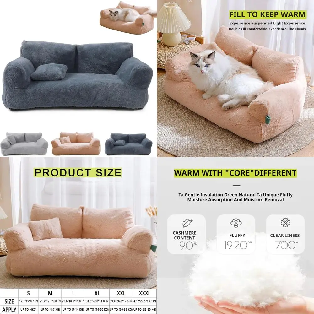 cama de luxo para cães em espuma viscoelástica - grande, cinza escuro, 25,6x18x11,8 polegadas