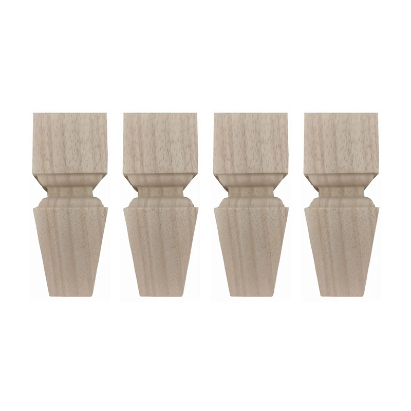 

4Pcs Woodcarving Furniture Legs 10/15CM Solid Wood Table Cabinets Feet Sofa Bed TV Cabinet Legs Carving Furniture Fittings
