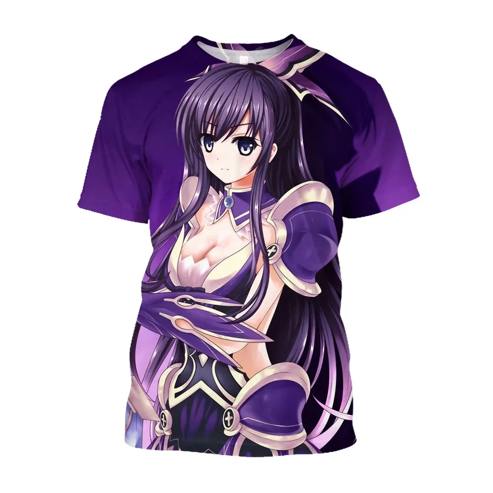 Hot 2024 New Fashion3D Anime Date A Live Printed Men T-Shirts Sexy Girls Cartoon Manga Oversized T Shirt Streetwear T-shirty