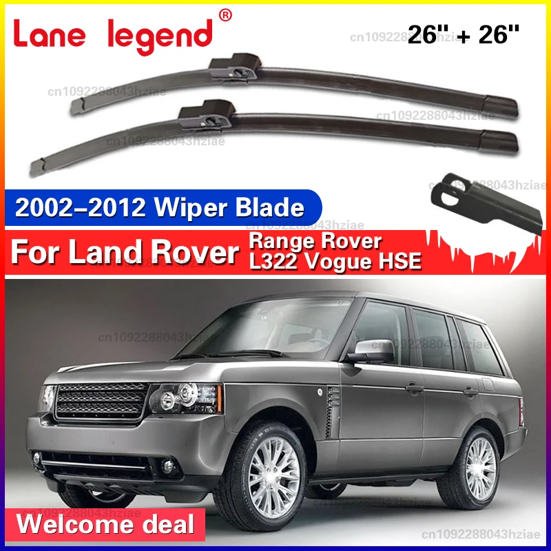 Scheibenwischer LHD & RHD Frontwischerblätter Set für Land Range Rover L322 Vogue HSE 2002 - 2012 Windschutzscheibe Windschutzscheibe Fenster 26 "26"