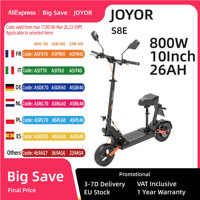JOYOR S8 E-Scooter 600W Motor 48V26AH Battery City Travel Adult EScooters 10 Inch Fat Tire Off-Road Foldable Electric Scooter