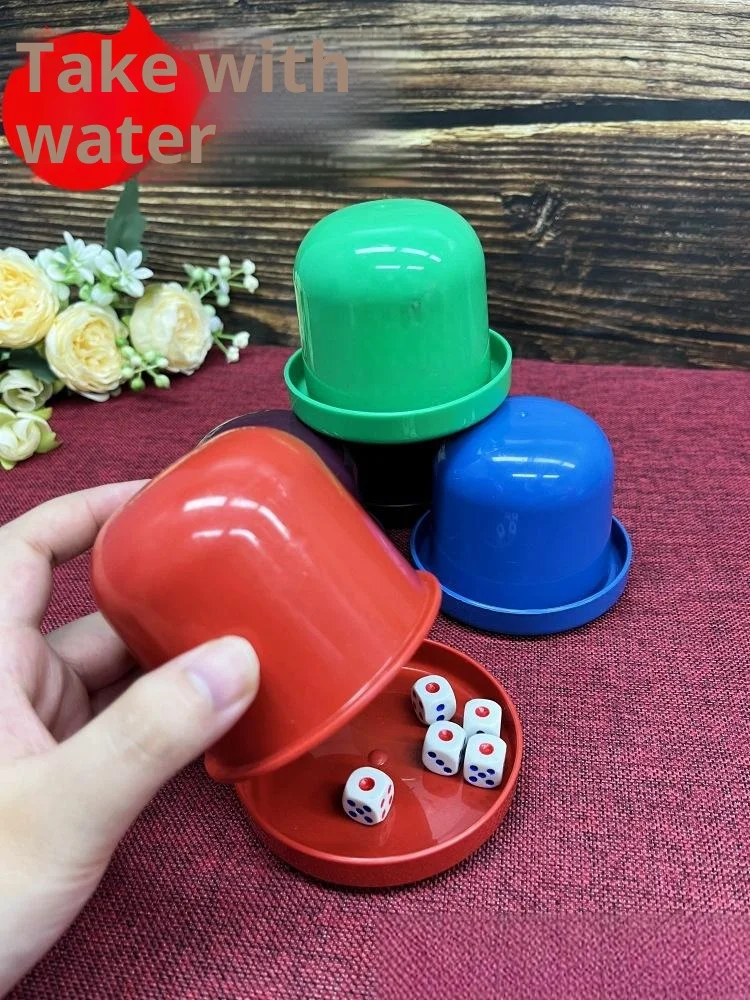 مجموعة نرد متصلة جديدة لعام 2025، كوب شاكر النرد البلاستيكي، ألعاب ألعاب الطاولة