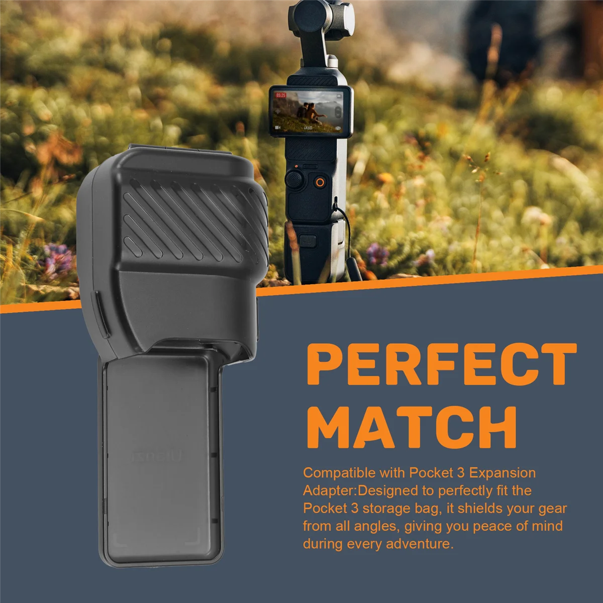 RIRI Ulanzi PK-07 Protector de pantalla y cardán Protector a prueba de polvo y a prueba de fricción para DJI Osmo Pocket 3