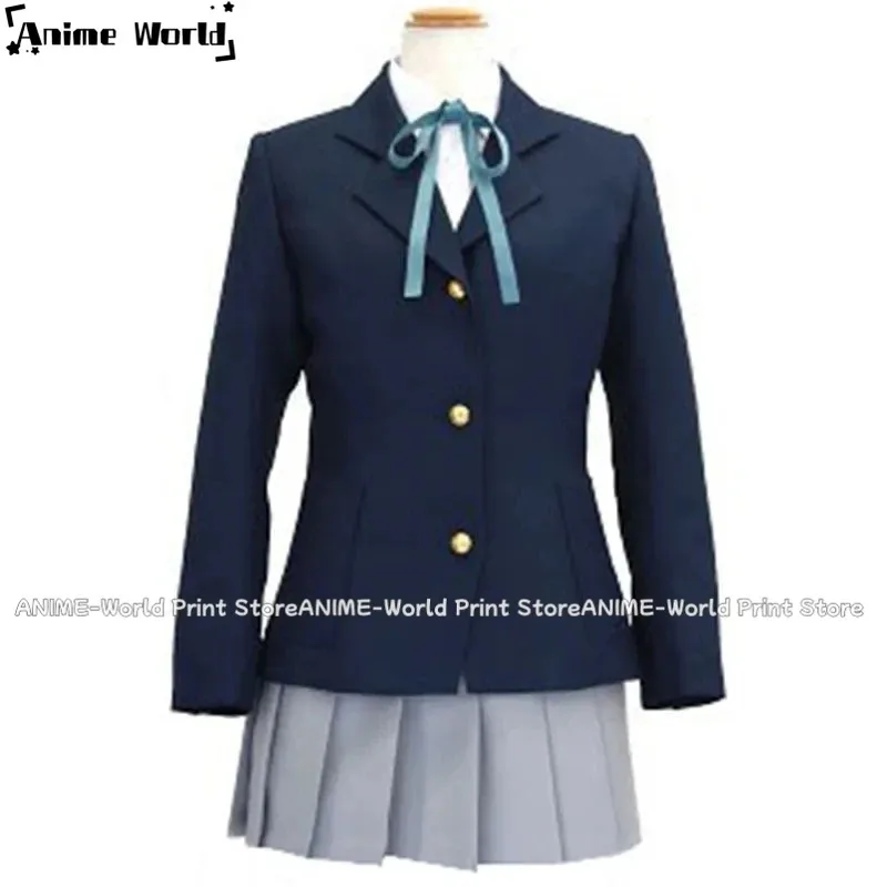 

New《Custom 》Anime K-On Yui Hirasawa School Uniform Cosplay Costume Any Size5;c,6's.2;b'8,