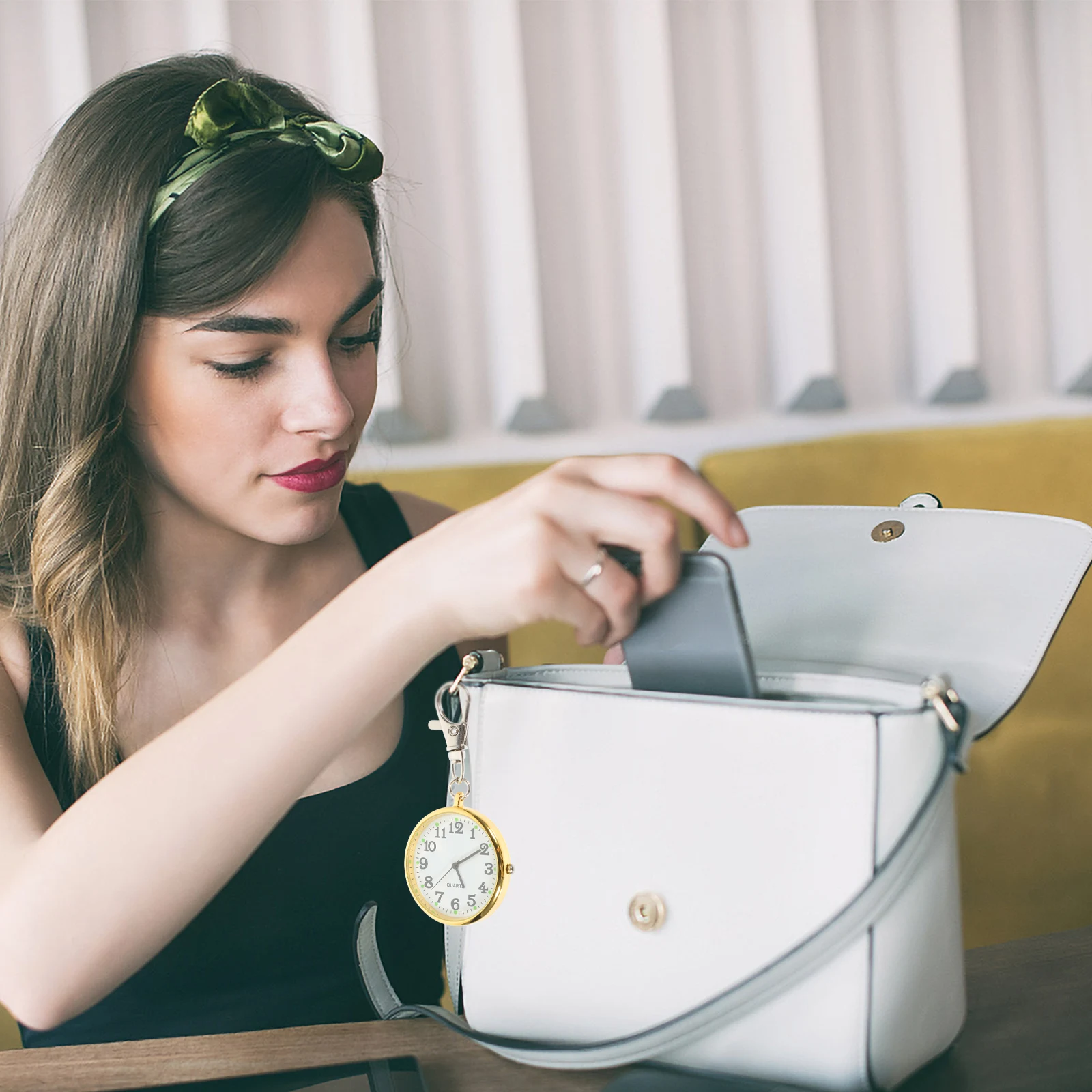 Quarz-Taschen-Schlüsselanhänger, Legierung, Vintage-Schlüsselanhänger, Krankenschwester-Anhänger, Vintage-Schlüsselanhänger, Anhänger für Schlüssel, Auto-Dekoration, Retro-Stil