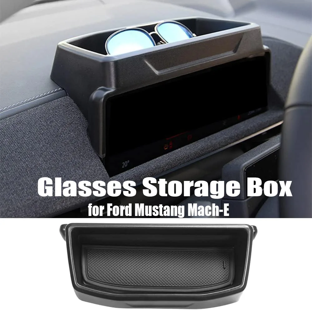 

For Ford Mustang Mach-E Dashboard Screen Back Storage Box Container Holder Tray Storage Box Organizer Holdern Car Accessories
