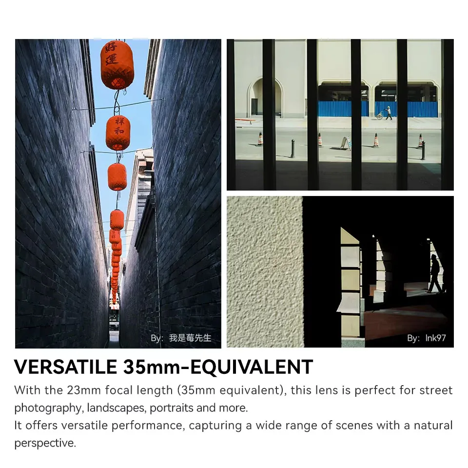 TTArtisan AF 23mm F1.8 Obiettivo Prime Obiettivo per fotocamera Bokeh morbido di grande apertura compatibile con Fuji X-A1 X-T5 Sony NEX-3 A7 Nikon Z9