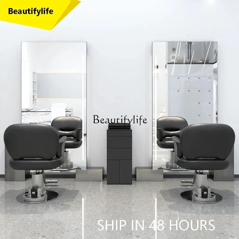 A503   Full-Body Floor Mirror High-End for Hair Salon Barber Shop Single-Sided Hot Dyeing Hair Cutting Mirror