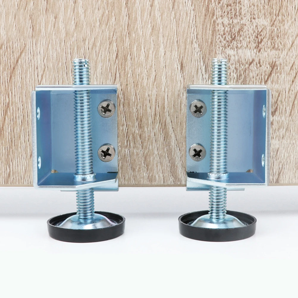 

1Pair Wardrobe Level Feet Adjustable Steel Furniture Leg Levelers Cabinet Legs Floor Protection Furniture Accessories