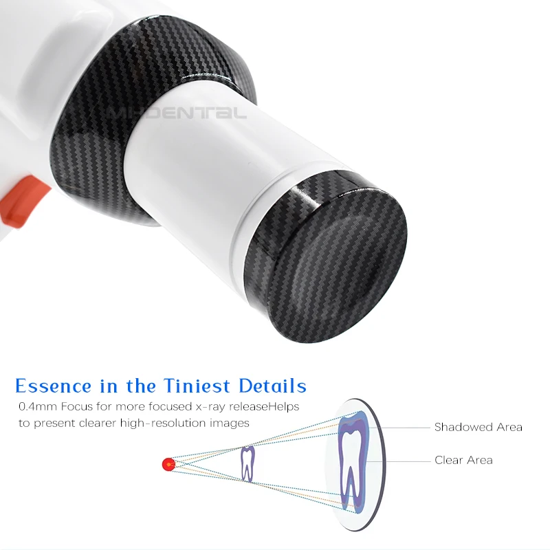 New Gun Type Handheld Dental X Ray Machine with RVG Sensor Digital X Imaging System for Adults and Children