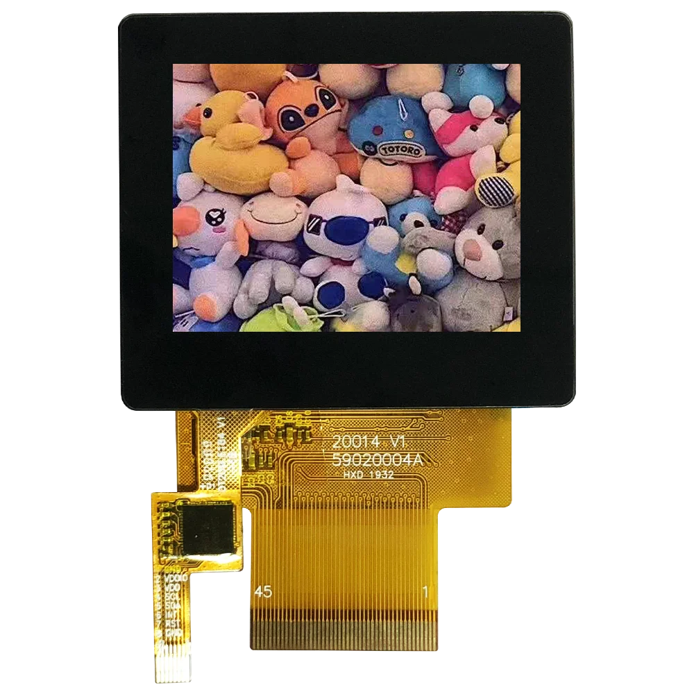 Tela de toque pacitiva de paisagem, 2 polegadas, 320x240 polegadas, com brilho mcu/spi/rgb 600cd, tela de ângulo de visão, controlador ili9342