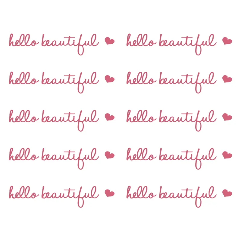 AS62 10 قطع من ملصقات مرآة الرؤية الخلفية، هدايا سيارة للنساء، ملصقات فينيل مقاومة للماء لنوافذ السيارة والمرايا وأجهزة الكمبيوتر المحمولة باللون الوردي Dur