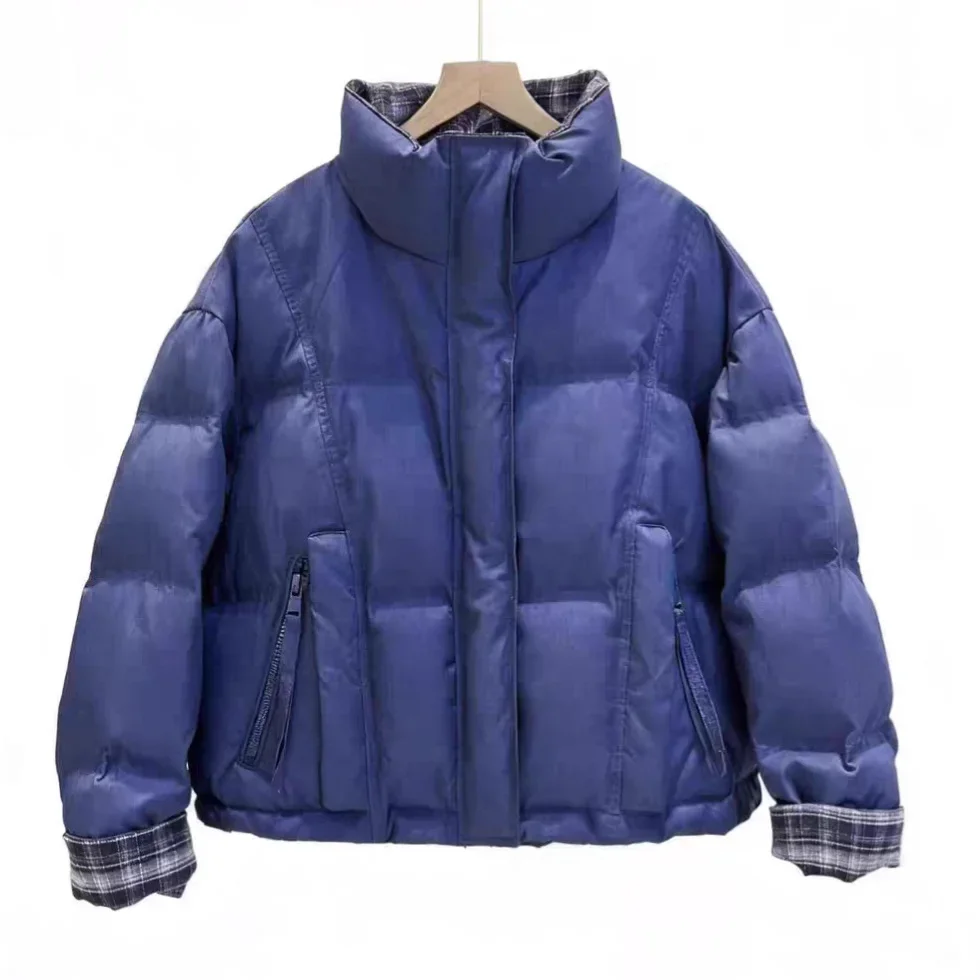 2025 mode hiver duvet d'oie femmes doudoune courte veste ample