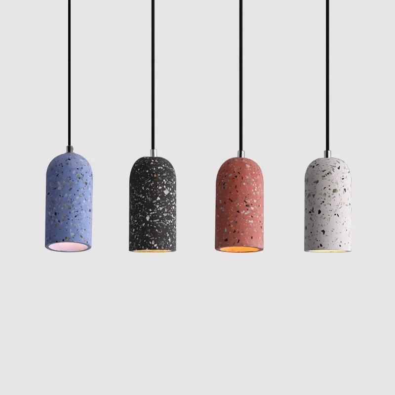 2026 الاسمنت قلادة أضواء LED الإضاءة المطبخ مصباح معلق غرفة الطعام ديكور القهوة مطعم غرفة المعيشة مصباح سرير ضوء المنزل