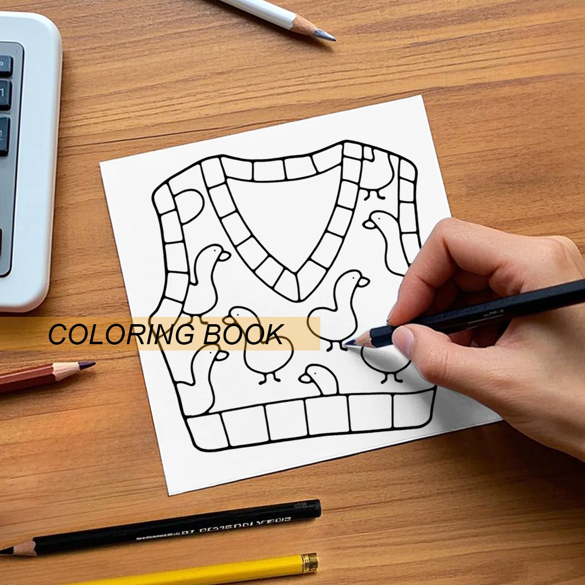 BOLD & EASY CUTE STUFF Coloring Book for Adults Cartoon Designs Fashion Style Simple Stress Relief Graffiti Painting Drawing