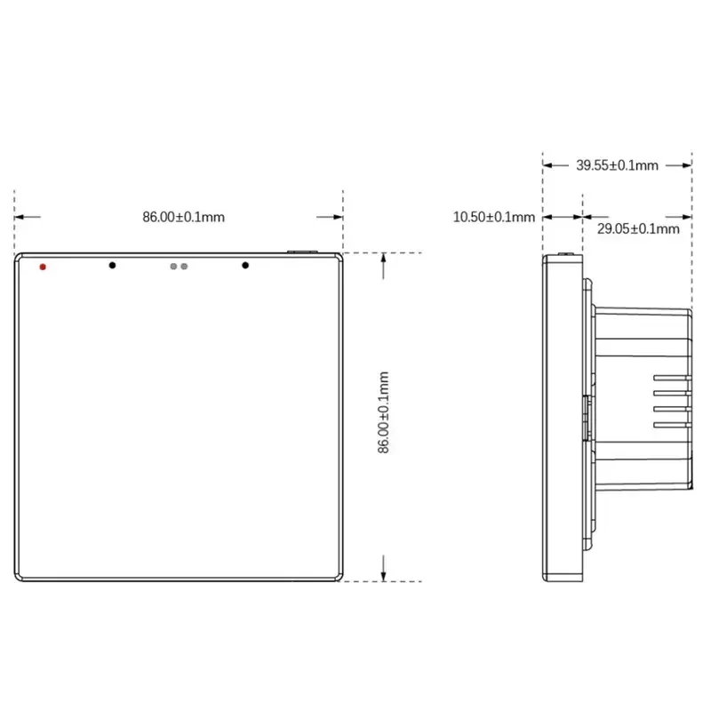 4 Inch Smart Home KNX Control Panel KNX Central Switch Wall  Smart Home syetem  POE