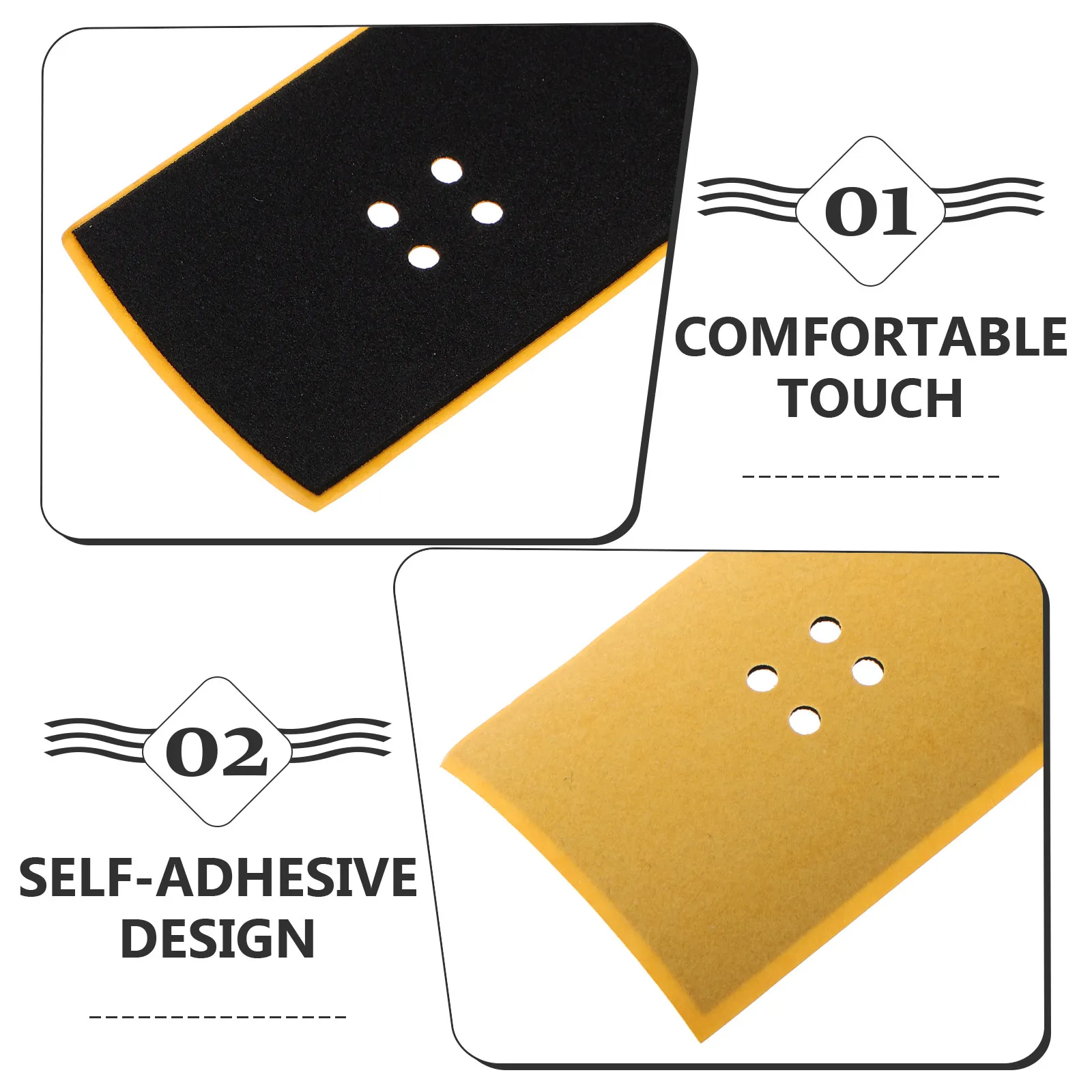 10Pcs Finger Skateboard Anti-Slip Foam Double Sided Grip Tape Adhesive Pads Portable Mini Skateboard Stickers Adult Skate Pads