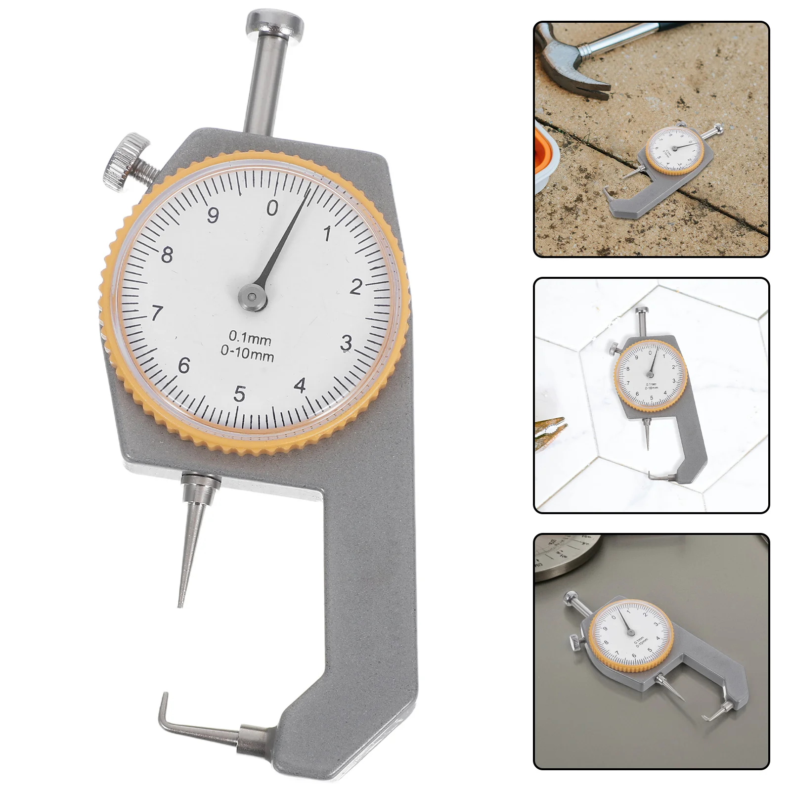 

Precision Thickness Gauge 0-10mm Handheld Metal Thickness Meter for Steel Pipes Plates Film Construction Welding DIY Measurement