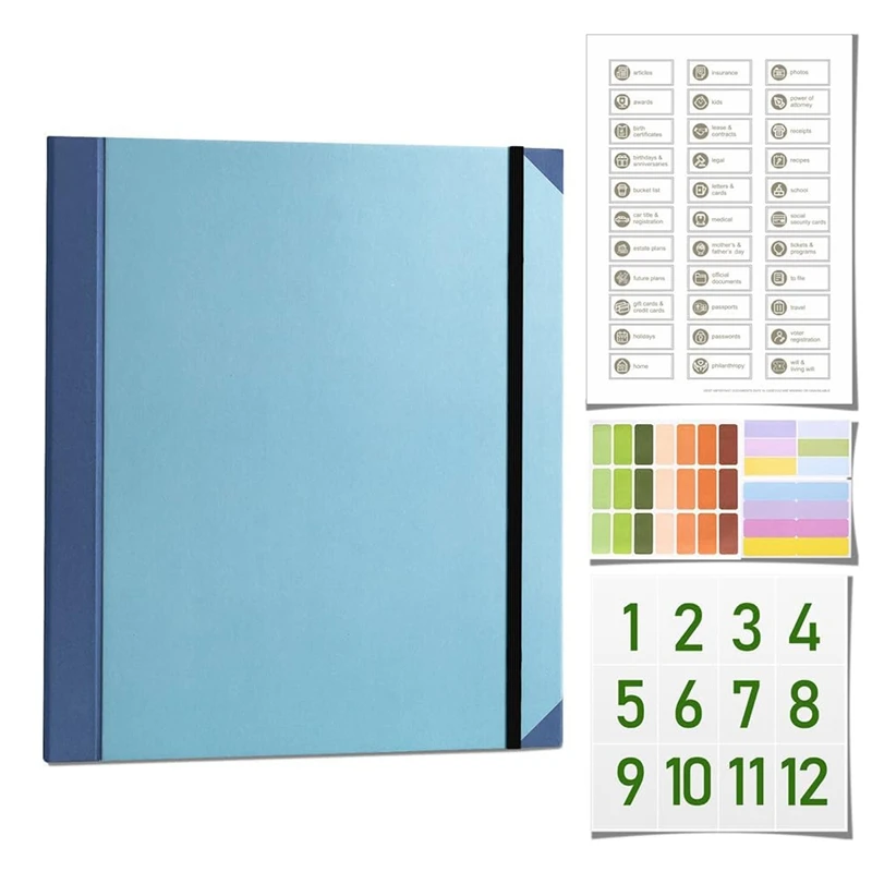 

NEW-Document Organizer Folio,in Case I Go Missing Binder,for Important Papers,Estate Planning Organizer,Birth Certificates A