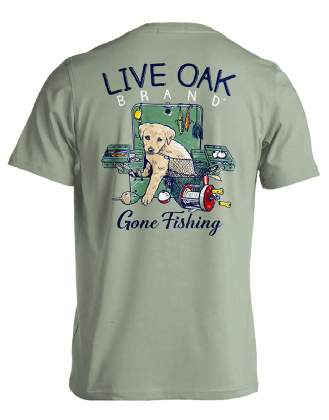 Live Oak Brand Tackle Box Puppy Comfort Colors Pocket