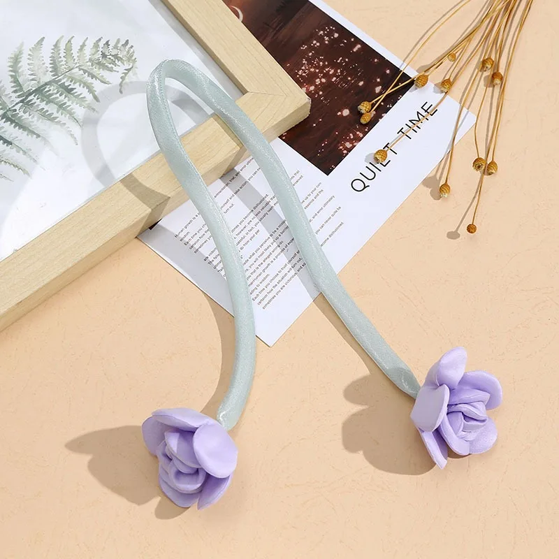 5 Teile/los Handgemachte Künstliche Blume Multi Farben Rose Für DIY Haar Kleidung Dekoration Taschen Kleid Stirnband Decor Zubehör – Detail 4