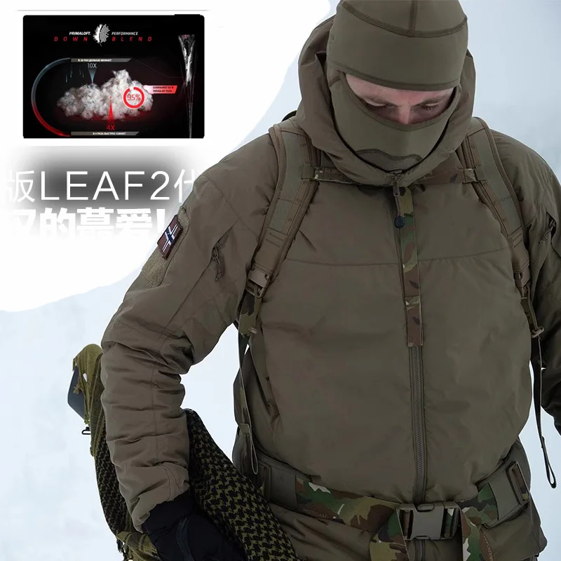 Lea 2-Men's Thick Cotton Jacket, Waterproof, Windproof Hoodie, Silver Label, Tactical P, Outdoor, Warm, Winter