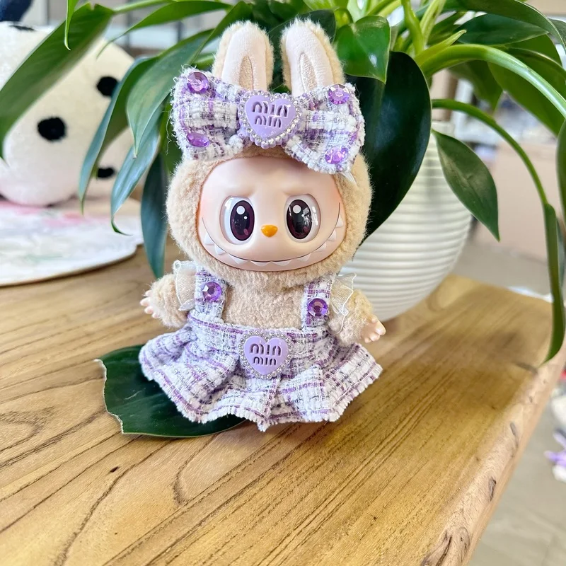 

For Universal First Second Generation Labubu Doll Clothes Party Sitting Costume Skirt Replacement Cute Toy Doll Accessories