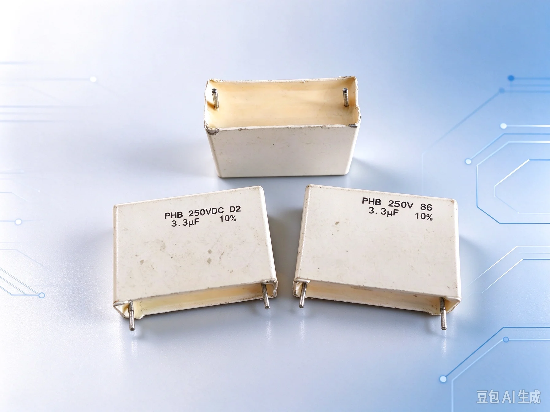 Pulled for ICEL PHB 3.3UF 250V HiFi Crossover Film Capacitor  50pcs