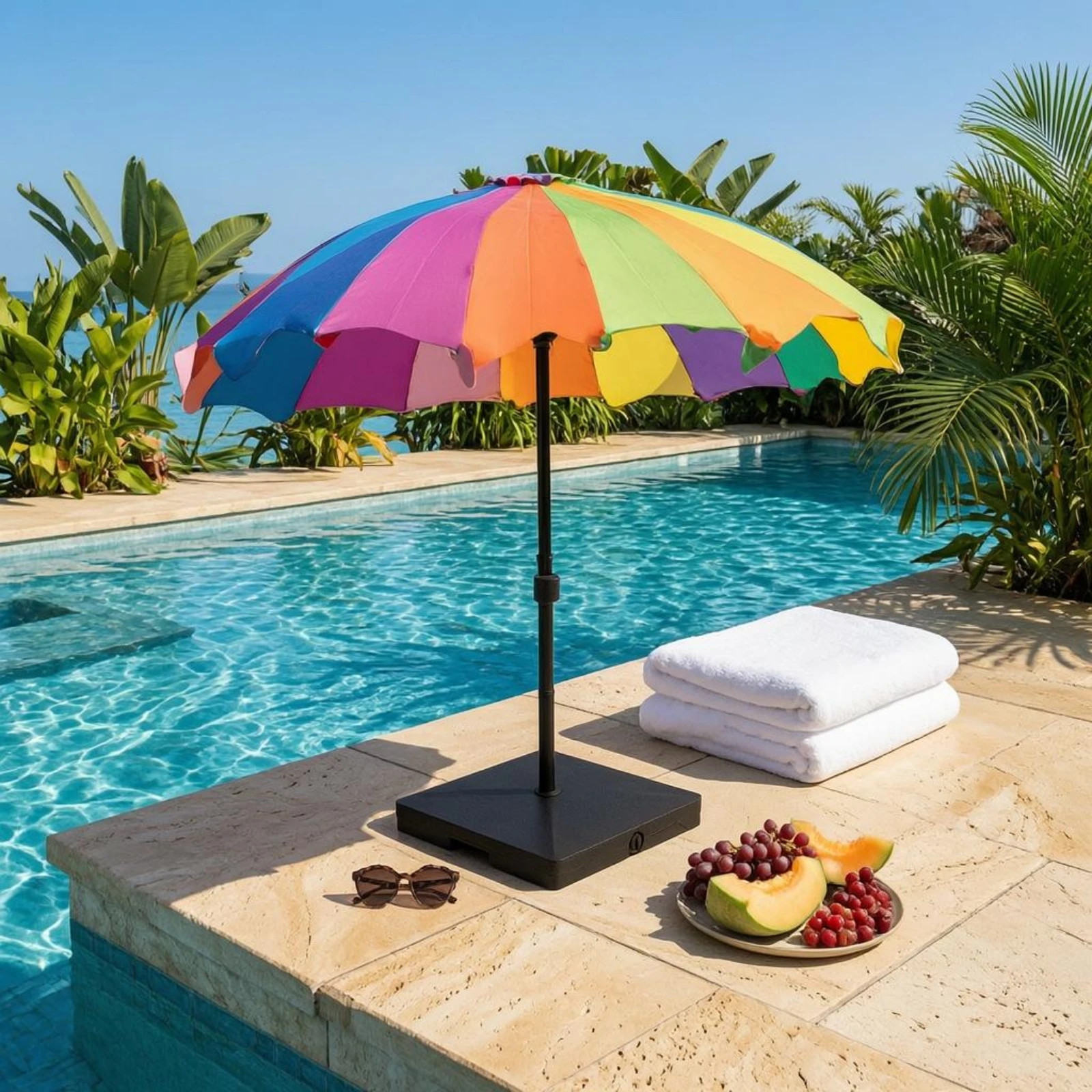 Patio Umbrella Base Screw Cap Fillable Umbrella Base Outdoor Gear Dark Gray Mounting Hardware