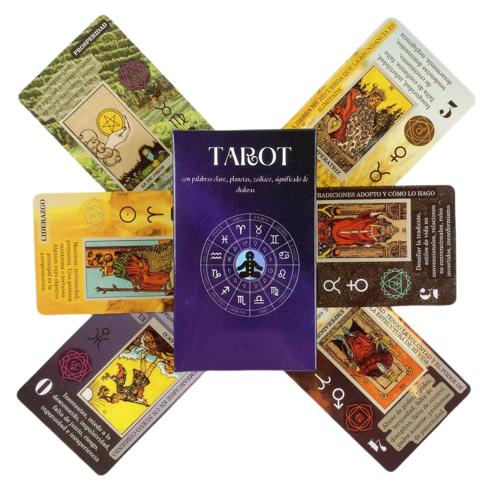 Meaning On Cards Spanish English Version Tarot Deck With Keywords Reversed Wondering Spirit Occult Adventure Time Board Game