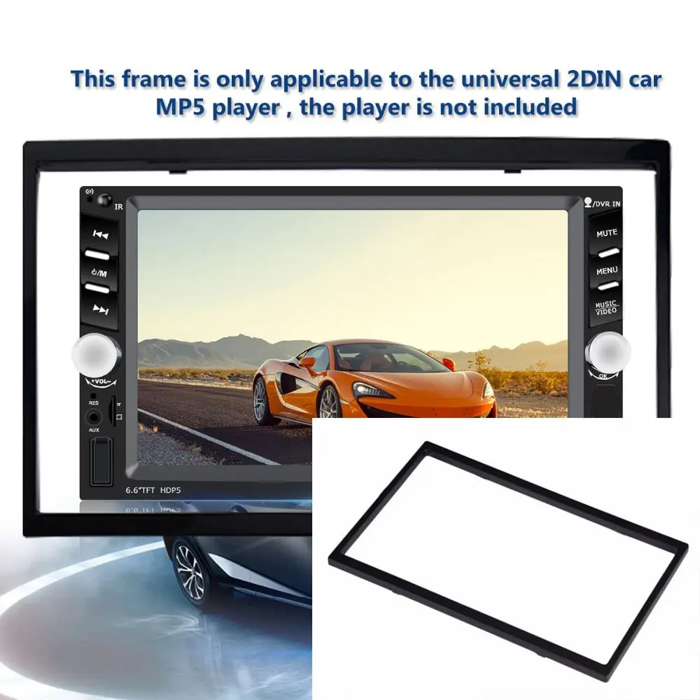 Mount Installation Panel Dash MP5 DVD  2 Din  Radio Car Multimedia Player Audio Fascia Frame