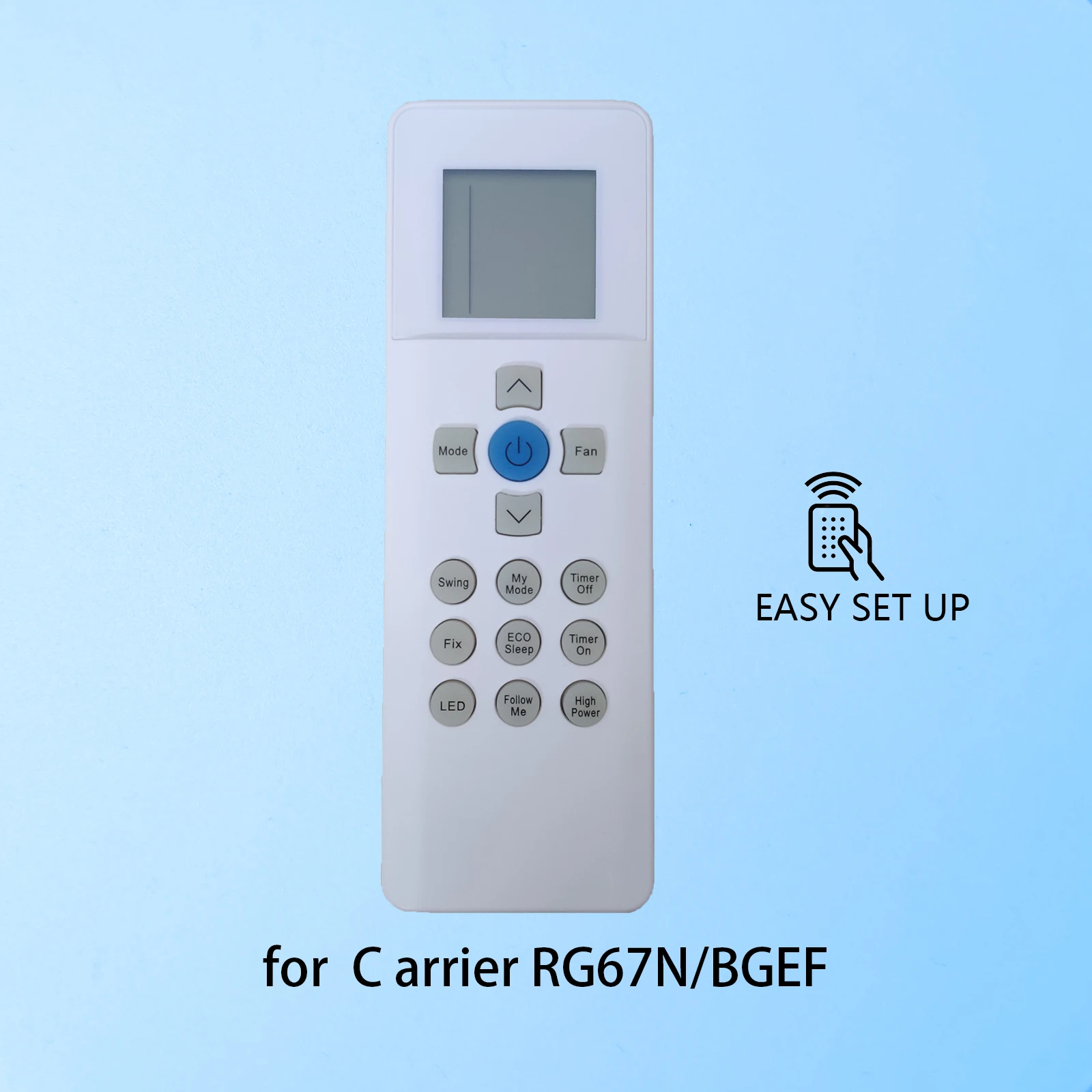 

New Replacement Remote Control RG67N/BGEF For Carrier Air Conditioner Fernbedienung No Backlight