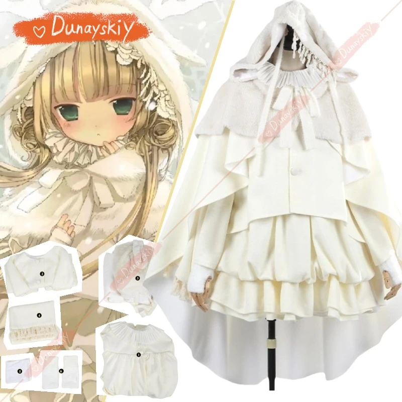 

GOSICK Victoric de Blois косплей костюм милое высокое качество кролик белые уши плащ шарф вечерние рождественское теплое зимнее платье