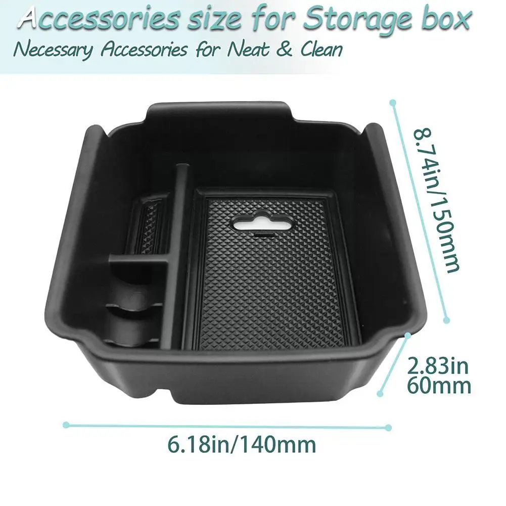 Car Armrest Storage Box Tray for VOLKSWAGEN VW Tiguan 2018-2022 2023 And Taos 2022 2023 Accessories