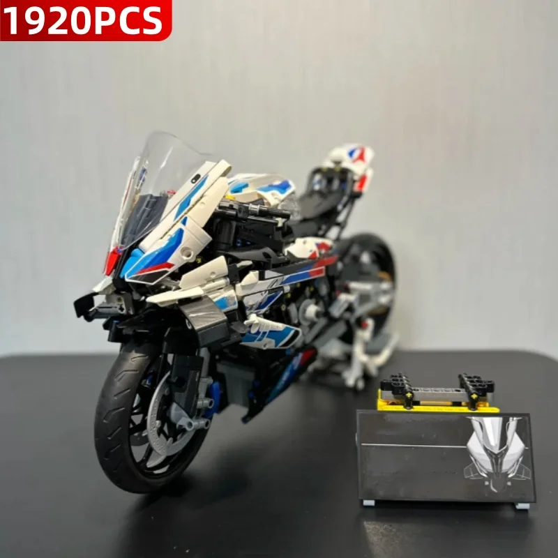 Model Simulation Building Block Motorcycle Assembly Expert Building Block Motorcycle Model Puzzle Building Block Toys Boy Gifts