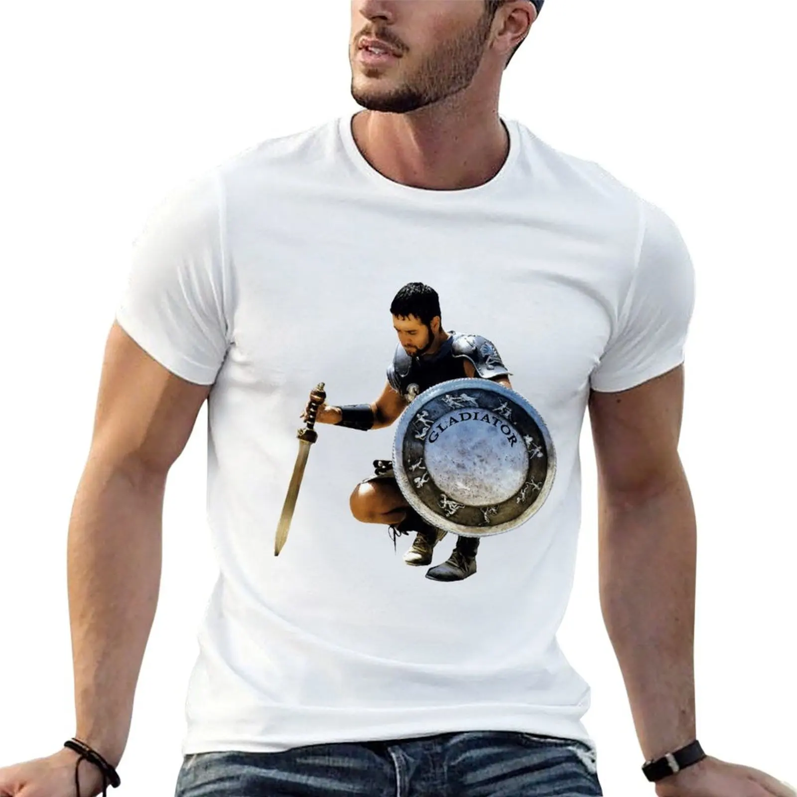 Gladiator Vintage T-Shirt Sweat Absorbing Sports Tee Shirt