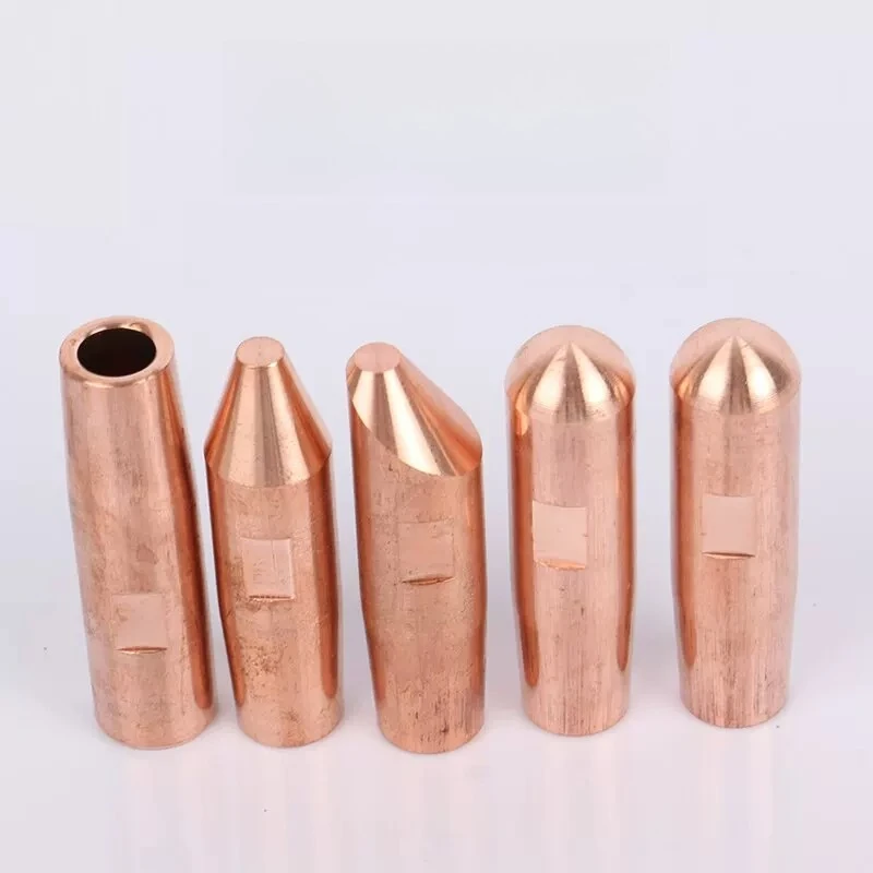 10Pcs ODx Lenght 13x45mm 13x50mm 13x60mm 20x60mm High Hardness Resistance Welding Electrode Pneumatic Spot Welder Electrode Tip