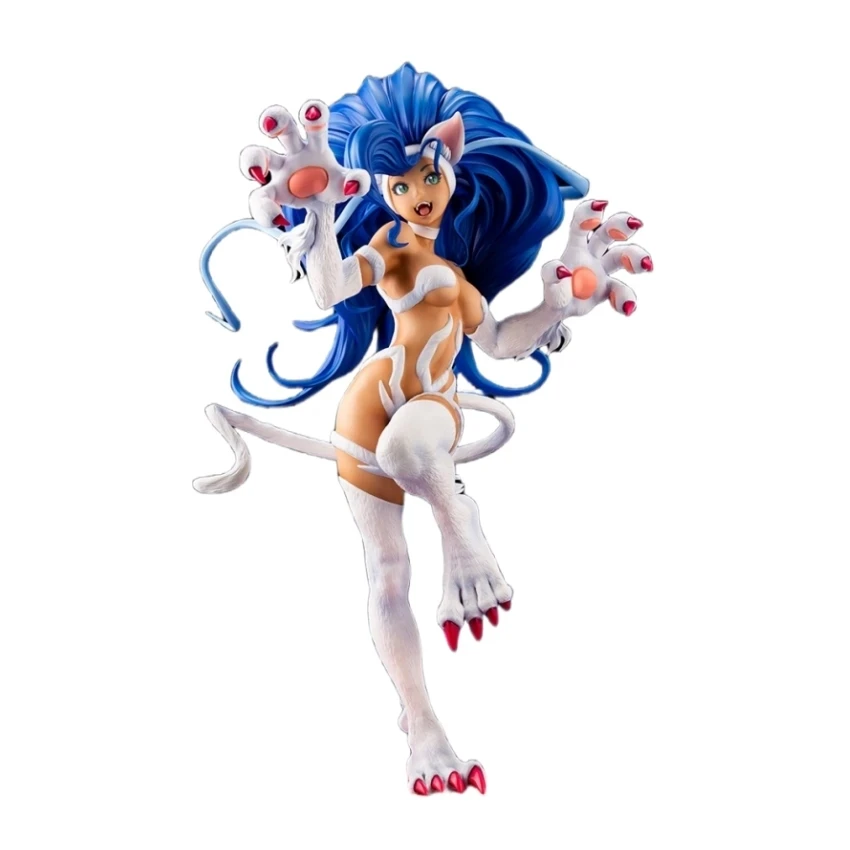 

Darkstalkers 23cm Bishoujo Felicia Sexy Girl Anime Figure Vampire Morrigan Aensland Action Figure Adult Model Doll Toys