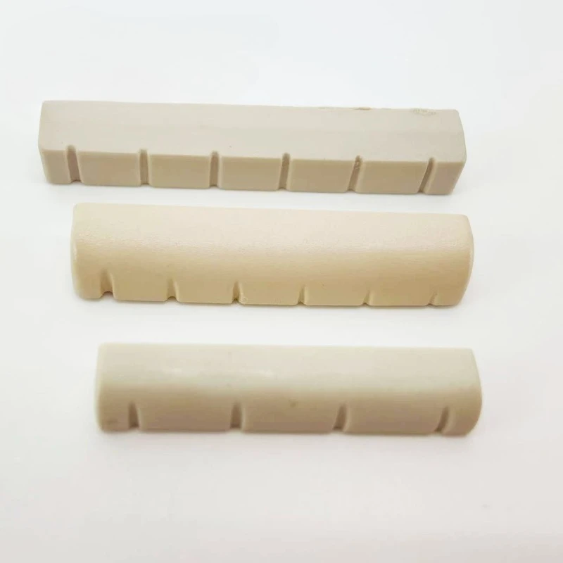 PPS Nut and Saddle Set, High-Density Wear-Resistant for Classical Acoustic Guitar Ukulele