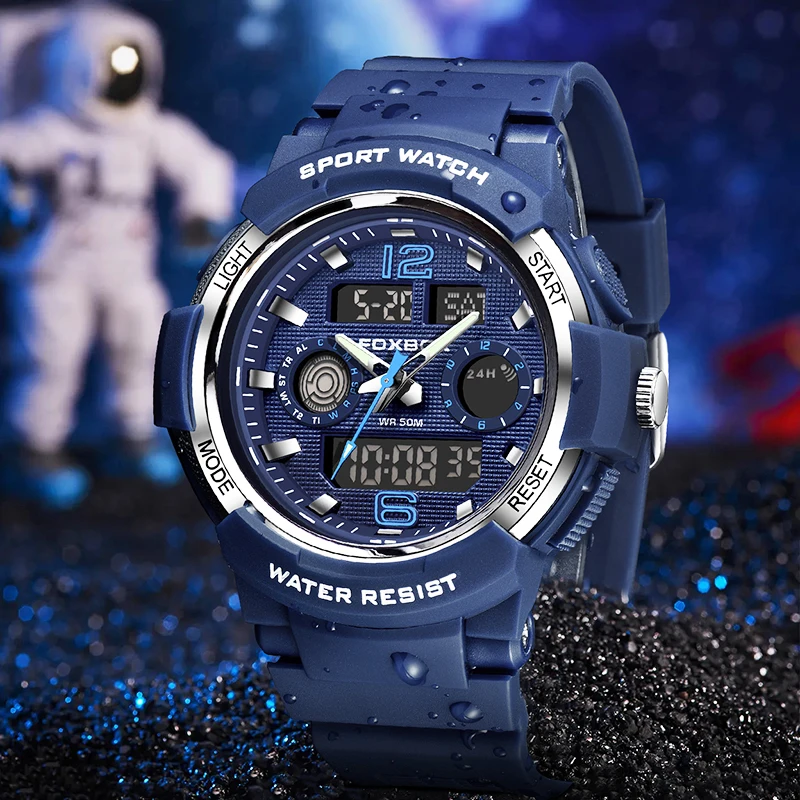 

FOXBOX New Digital Mens Watch Fashion LIGE Brand Sports Watchproof Quartz Wristwatch Military Luminous Watches Men Reloj Hombre