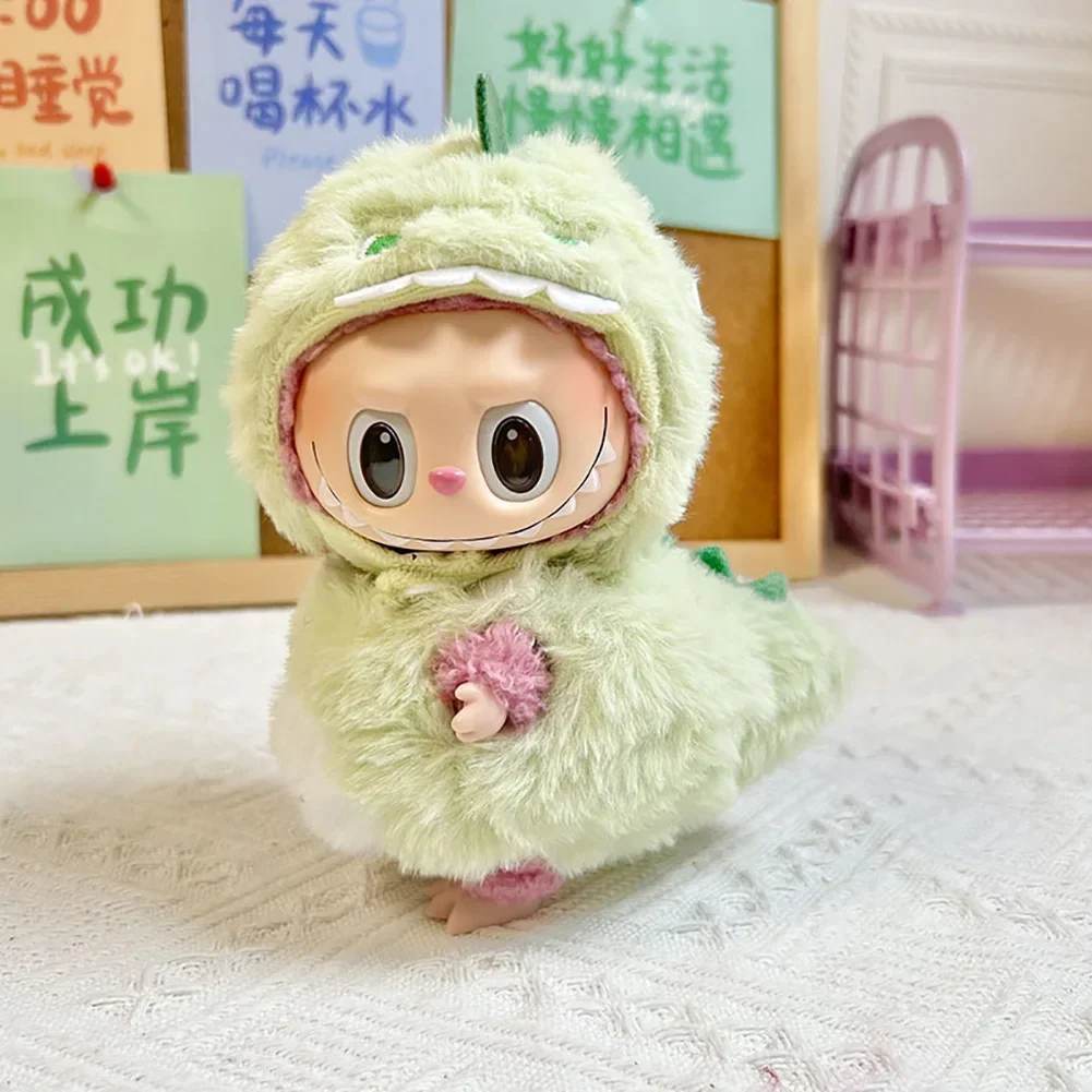 13 tipos de Mini ropa para muñecas de peluche, accesorios para atuendo para Labubu II Idol, muñecas de 17cm, ropa de fiesta para sentarse, regalo DIY